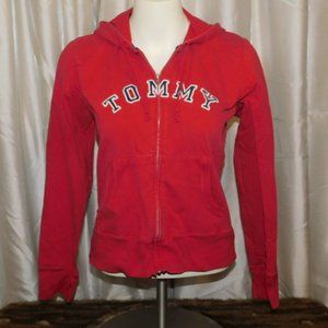 Tommy Hilfiger Zip Up Hoodie Vintage Red